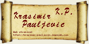 Krasimir Pauljević vizit kartica